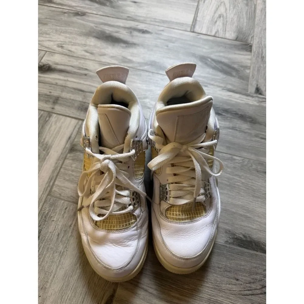 Size 8 Jordan 4 Retro Mid Pure Money Sneakers- 2017